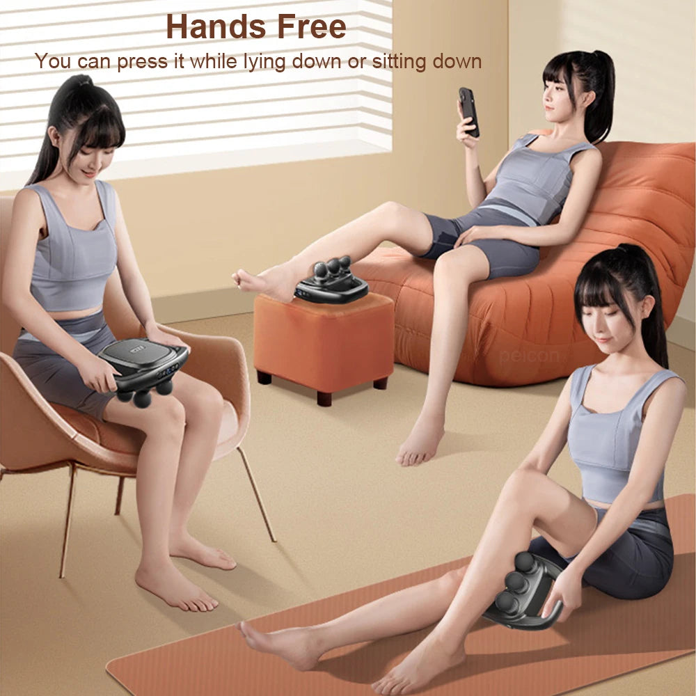 High-Frequency Six-Head Massage Gun