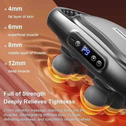 High-Frequency Six-Head Massage Gun